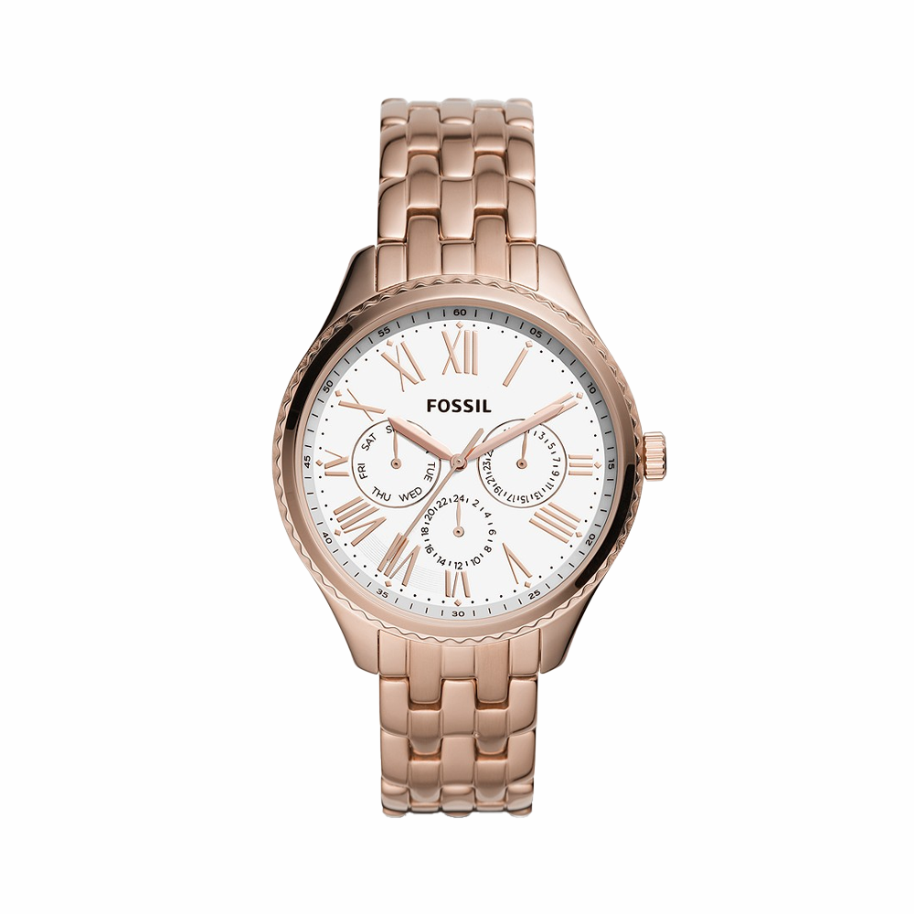 Fossil Redding Analog White Dial Women's Watch - BQ3576