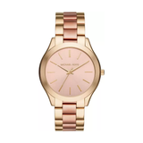 Michael Kors Slim Runway Analog Rose Gold Dial Women's Watch-MK3493