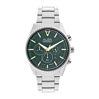 Alba AT3H85X1 Forest Green Chronograph