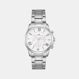 Men Quartz Silver Dial Multi-Function Metal Watch 1009A-M0102