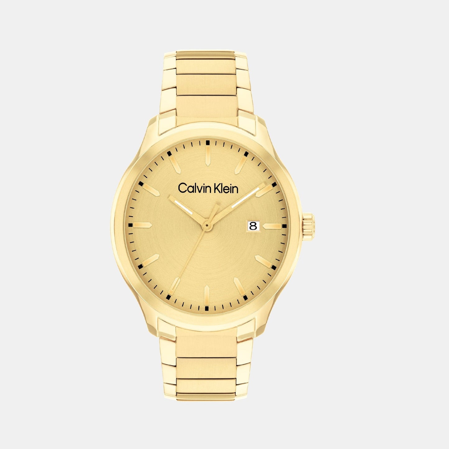 Define Men Quartz Gold Dial Analog Stainless Steel Watch 25200349