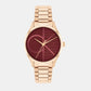 Iconic Unisex Quartz Red Dial Analog Stainless Steel Watch 25200347
