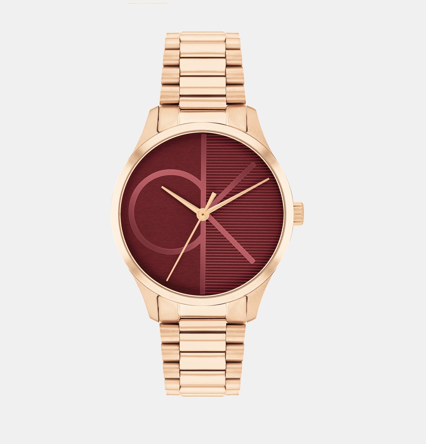Iconic Unisex Quartz Red Dial Analog Stainless Steel Watch 25200347