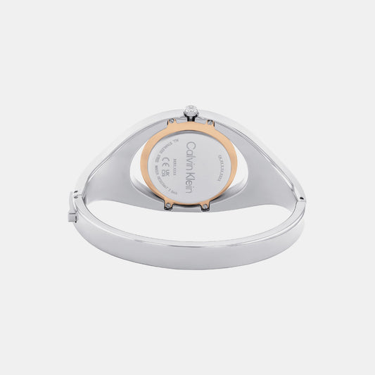 Ck Elation Women Quartz Silver Dial Analog Stainless Steel Watch 25200424