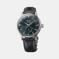 Presage Men Automatic Green Dial Analog Leather Watch SSA459J1