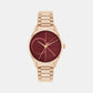 Iconic Unisex Quartz Red Dial Analog Stainless Steel Watch 25200347