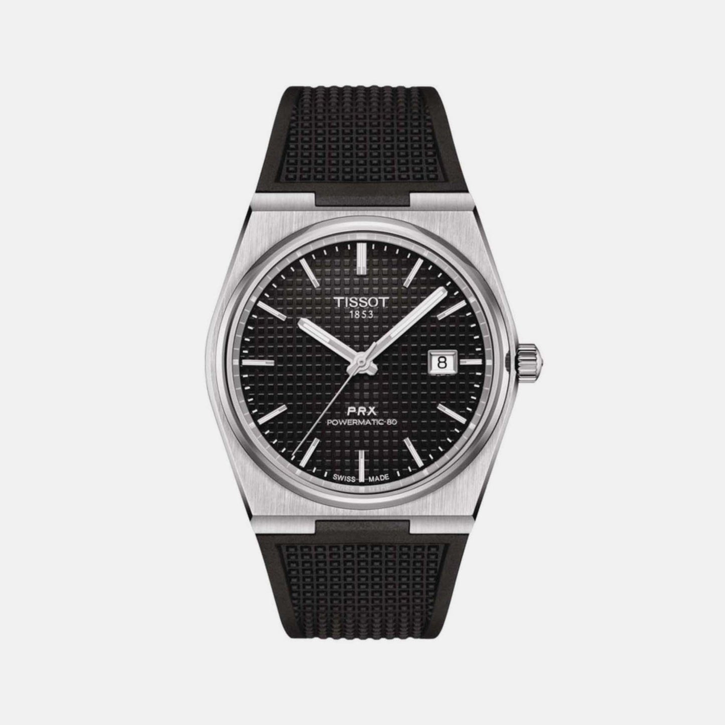 PRX Men Automatic Black Dial Analog Silicone Watch T1374071705100