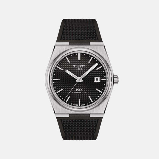 PRX Men Automatic Black Dial Analog Silicone Watch T1374071705100