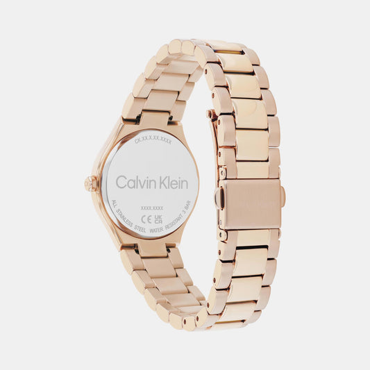 Admire Women Quartz Rose Gold Dial Analog Stainless Steel Watch 25200334