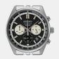 Dress Men Quartz Black Dial Chronograph Stainless Steel Watch SSB429P1
