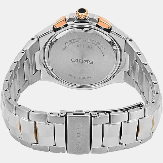 Coutura Men Solar Grey Dial Analog Stainless Steel Watch SSC788P9