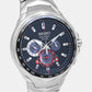 Coutura Men Solar Black Dial Chronograph Stainless Steel Watch SSC743P9