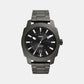 Machine Men Quartz Black Dial Analog Stainless Steel Watch FS5970
