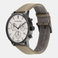 Swiss Gauge Men Quartz White Dial Chronograph Leather Watch 25000030
