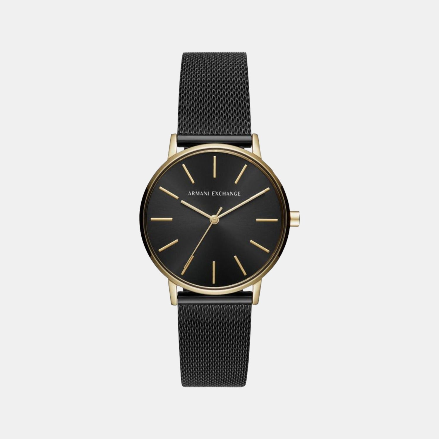 Lola Women Quartz Black Dial Analog Stainless Steel Watch AX5548