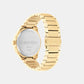 Define Men Quartz Gold Dial Analog Stainless Steel Watch 25200349