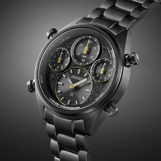 Prospex Men Solar Black Dial Analog Stainless Steel Watch SFJ007P1