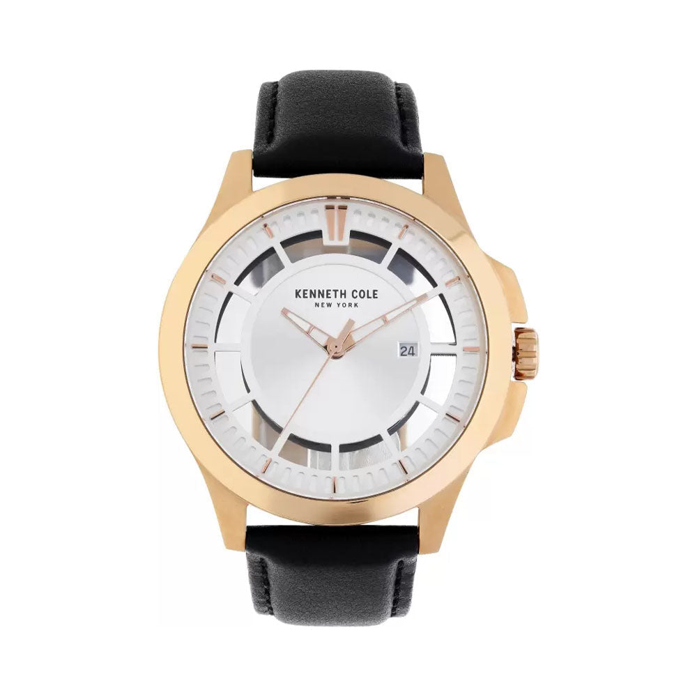 Kenneth Cole Analog White Dial Men's Watch - KC10027460MNJ