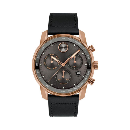 Movado Bold Chronograph Gunmetal Watch For Men- 3600739