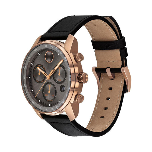 Movado Bold Chronograph Gunmetal Watch For Men- 3600739