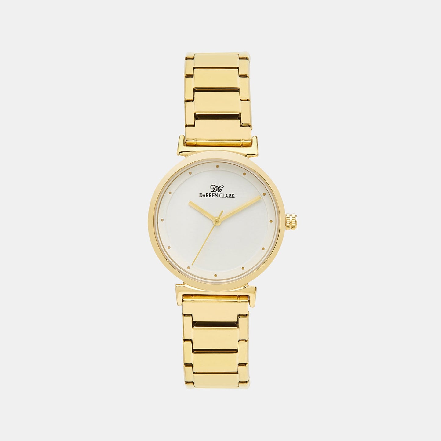 Women Quartz White Dial Analog Stainless Steel Watch 2001B-M0202