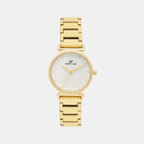 Women Quartz White Dial Analog Stainless Steel Watch 2001B-M0202