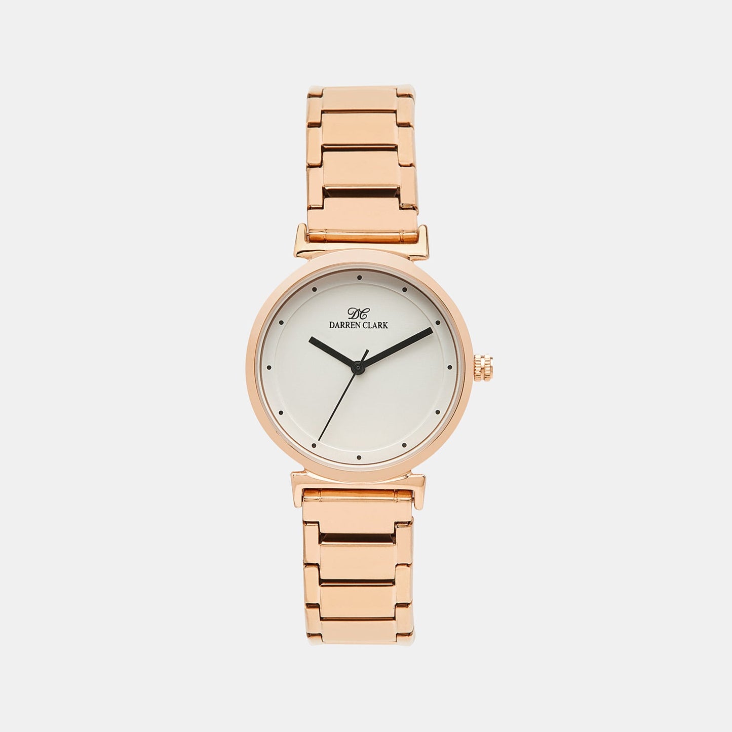 Women Quartz White Dial Analog Stainless Steel Watch 2001C-M0302