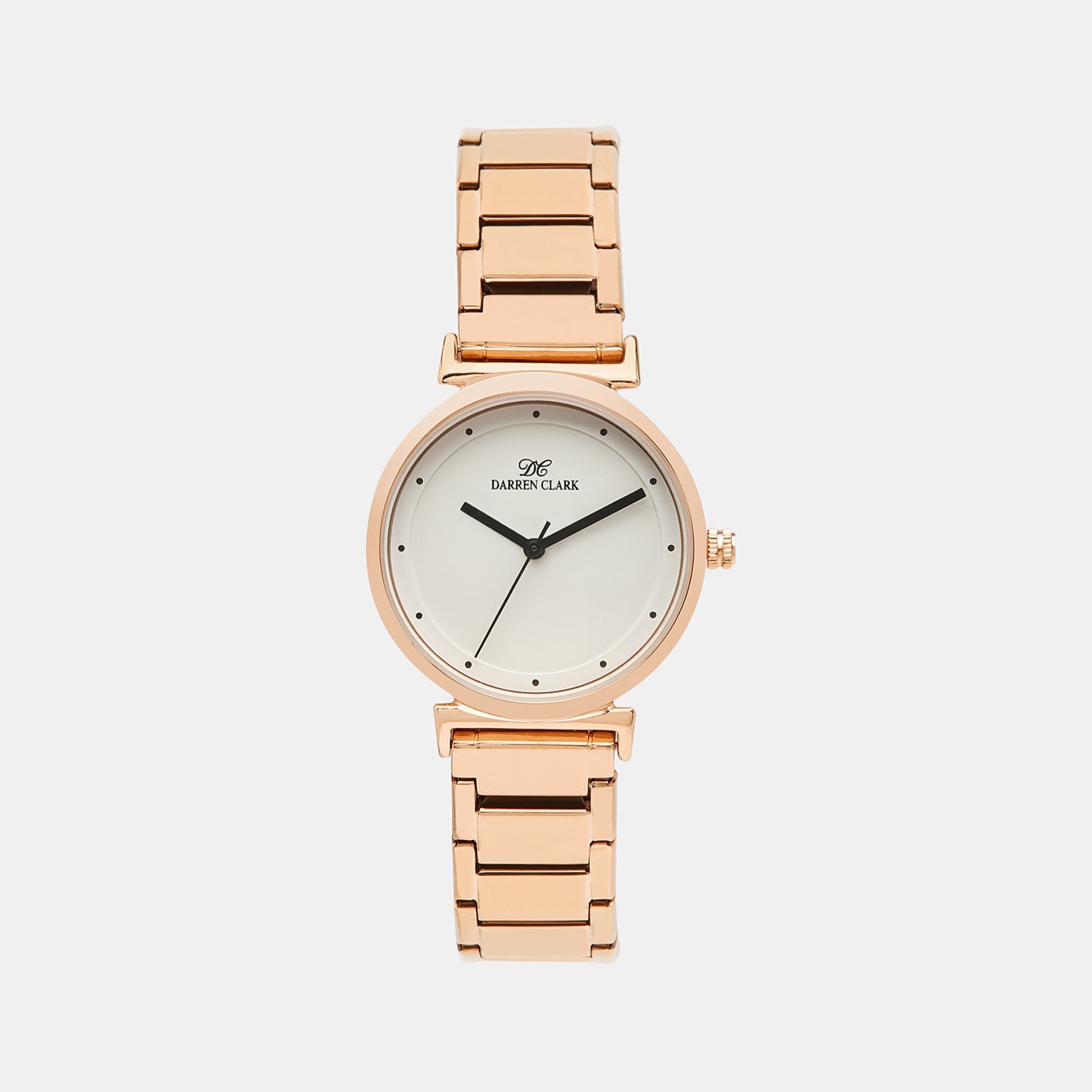 Women Quartz White Dial Analog Stainless Steel Watch 2001C-M0302