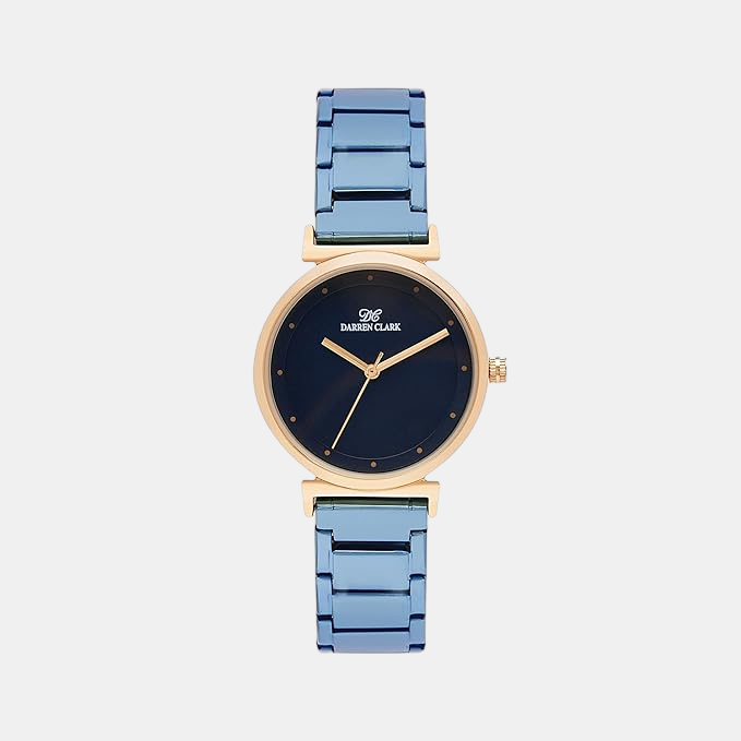 Women Quartz Blue Dial Analog Stainless Steel Watch 2001G-M0305