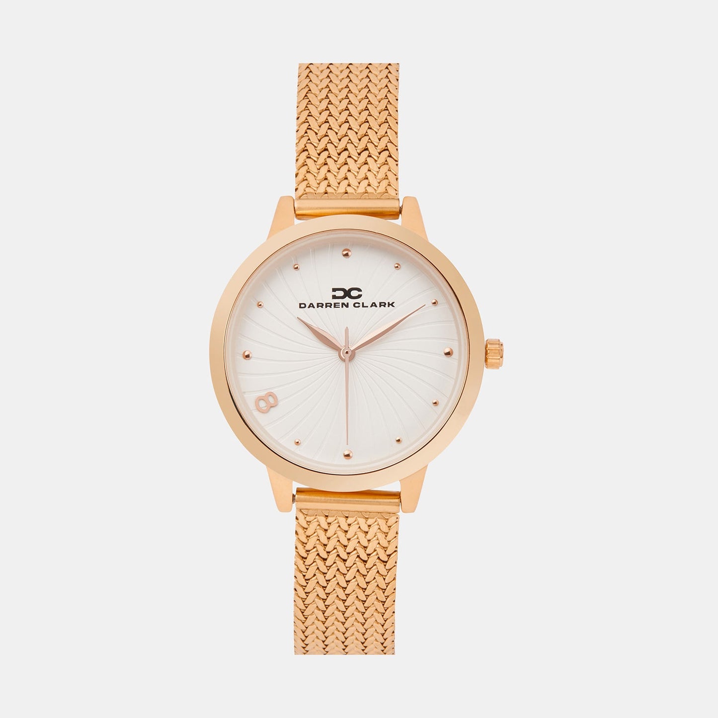 Women Quartz White Dial Analog Stainless Steel Watch 2006C-E0302