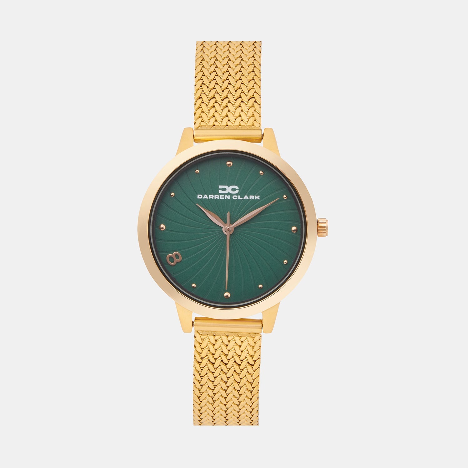 Women Quartz Green Dial Analog Stainless Steel Watch 2006C-E0314