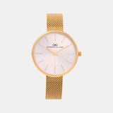 Women Quartz Silver Dial Analog Mesh Watch 2007B-E0203