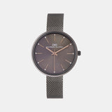 Women Quartz Grey Dial Analog Mesh Watch 2007J-E0816