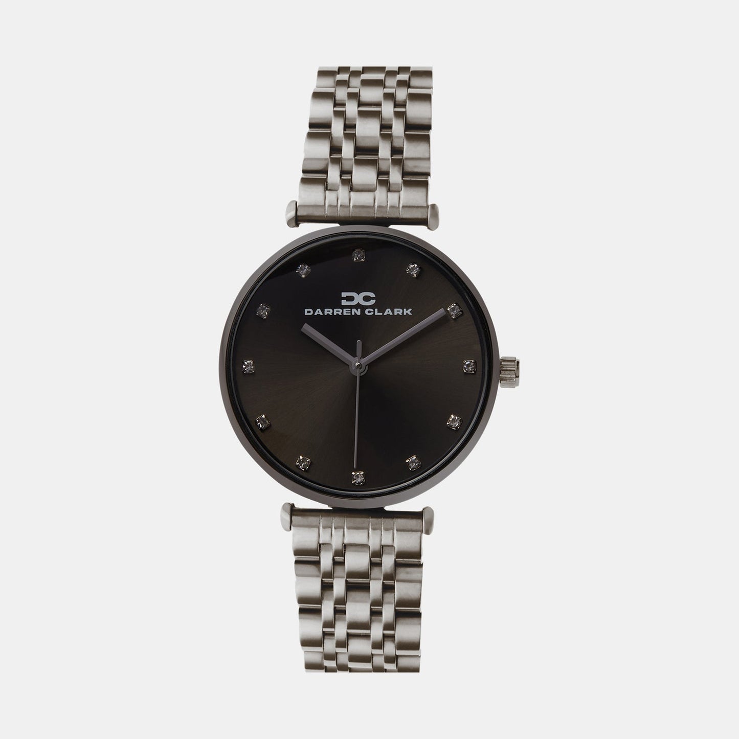 Women Quartz Black Dial Analog Metal Watch 2009J-M0816