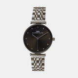 Women Quartz Black Dial Analog Metal Watch 2009J-M0816