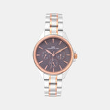 Women Quartz Grey Dial Multi-Function Metal Watch 2010E-M0115