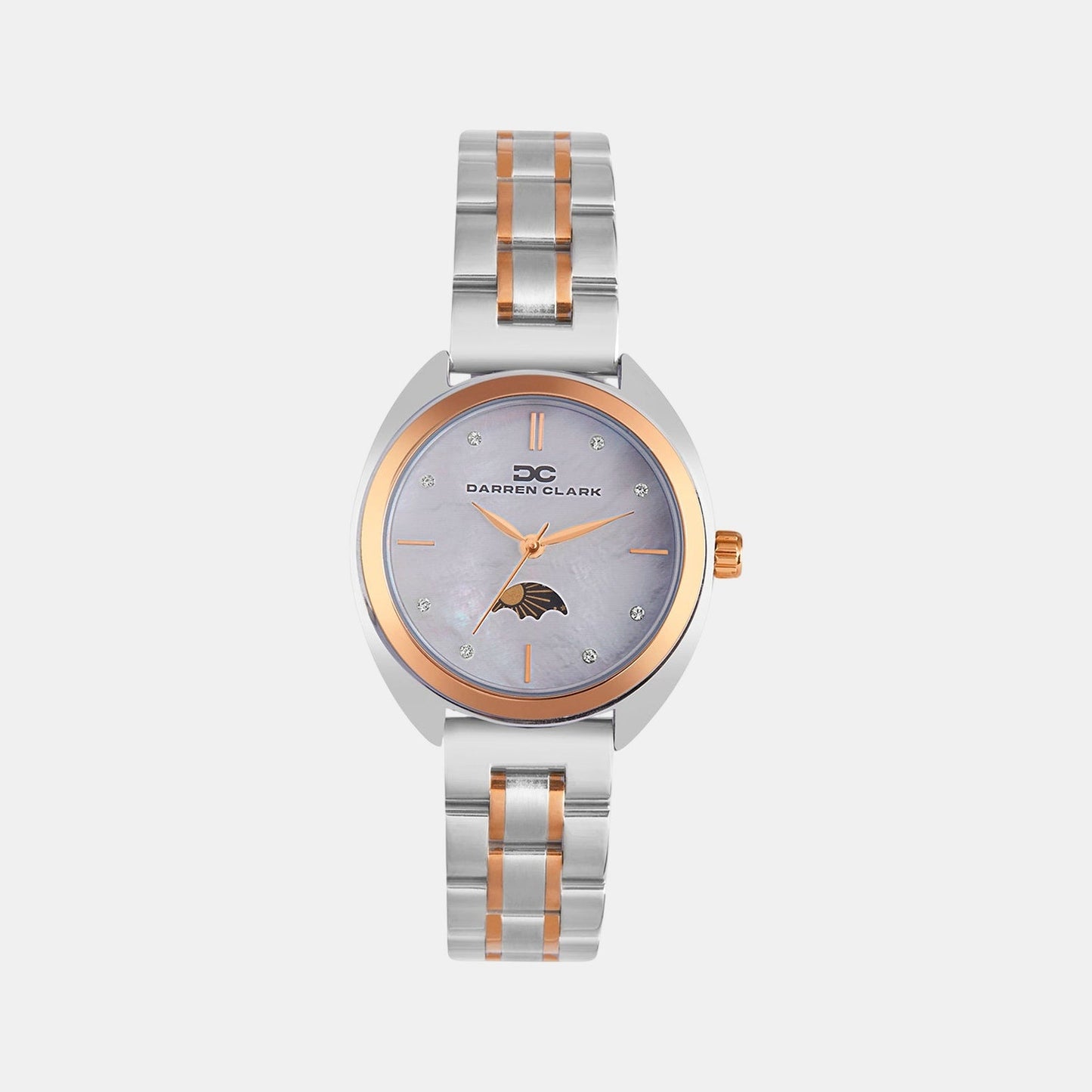 Women Quartz Mother Of Pearl Dial Analog Metal Watch 2011E-M0101