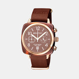 Clubmaster Classic Unisex Quartz Brown Dial Chronograph NATO Watch 20140.PRAT.37.NTCH
