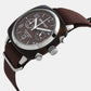 Clubmaster Classic Unisex Quartz Brown Dial Chronograph NATO Watch 20140.SA.T.37.NTCH