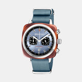Clubmaster Sport Men Quartz Blue Dial Chronograph NATO Watch 20142.SA.TS.25.NIB