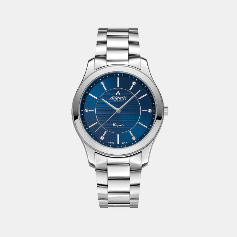 Women Quartz Blue Dial Analog Stainless Steel Watch 20335.41.51