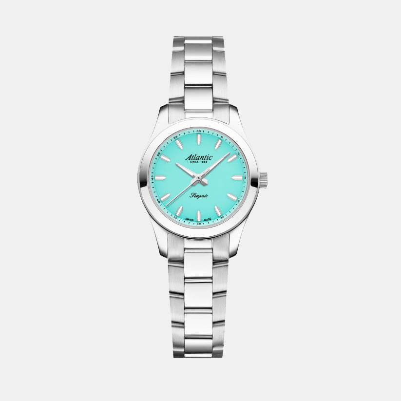 Women Quartz Turquoise Dial Analog Stainless Steel Watch 20335.41.91TQ
