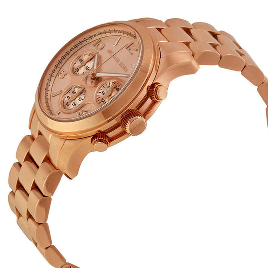 Michael Kors Watch Women's Rose Gold Plated Stainless Steel Bracelet MK5128