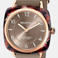 Clubmaster Chic Women Quartz Grey Dial Analog NATO Watch 21536.PRA.UBR.30.NT