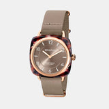 Clubmaster Chic Women Quartz Grey Dial Analog NATO Watch 21536.PRA.UBR.30.NT