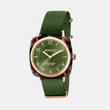 Clubmaster Chic Women Quartz Green Dial Analog NATO Watch 21536.PRA.UG.26.NOL