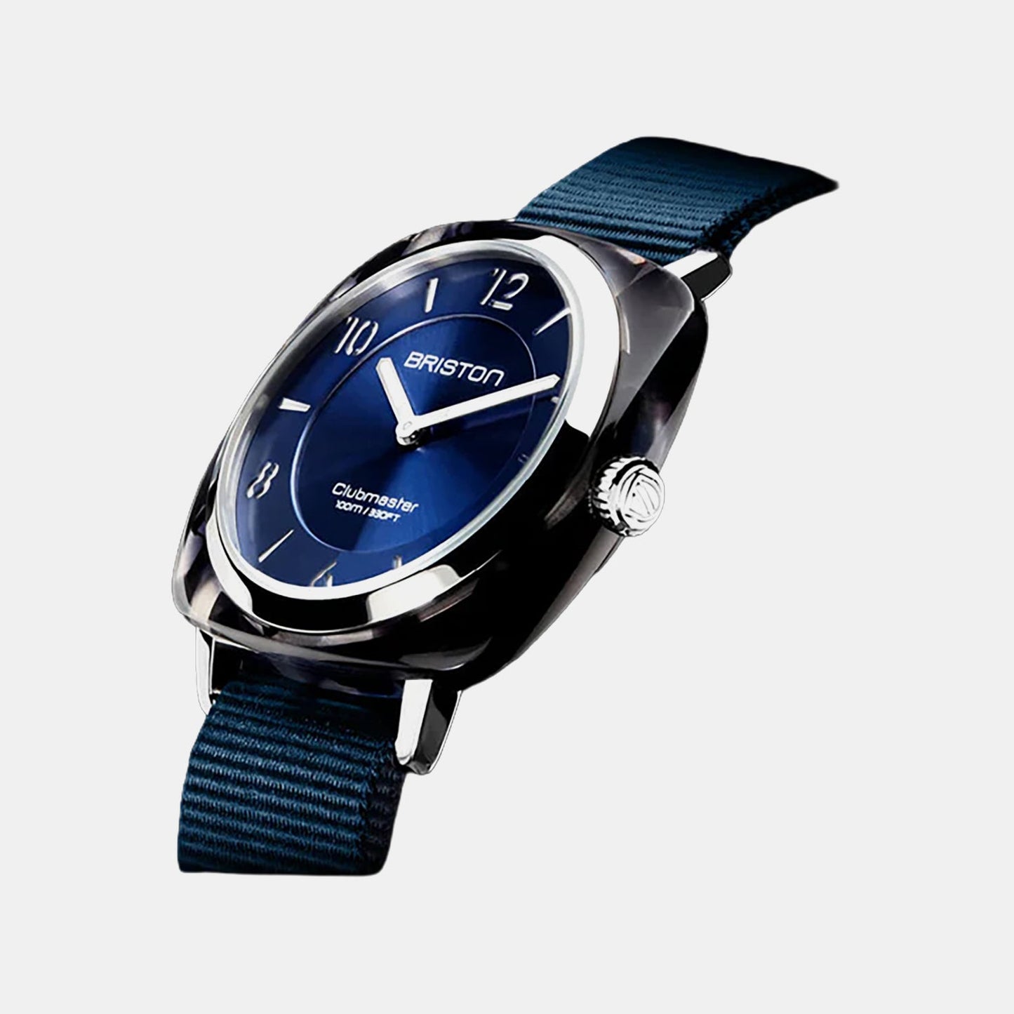 Clubmaster Chic Women Quartz Blue Dial Analog NATO Watch 21536.SA.UB.33.NMB