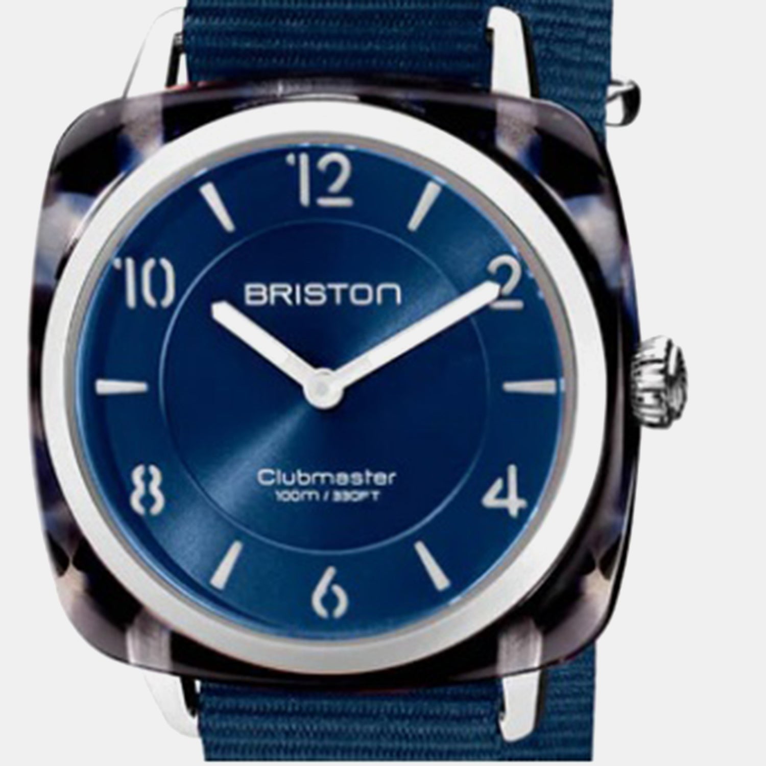 Clubmaster Chic Women Quartz Blue Dial Analog NATO Watch 21536.SA.UB.33.NMB