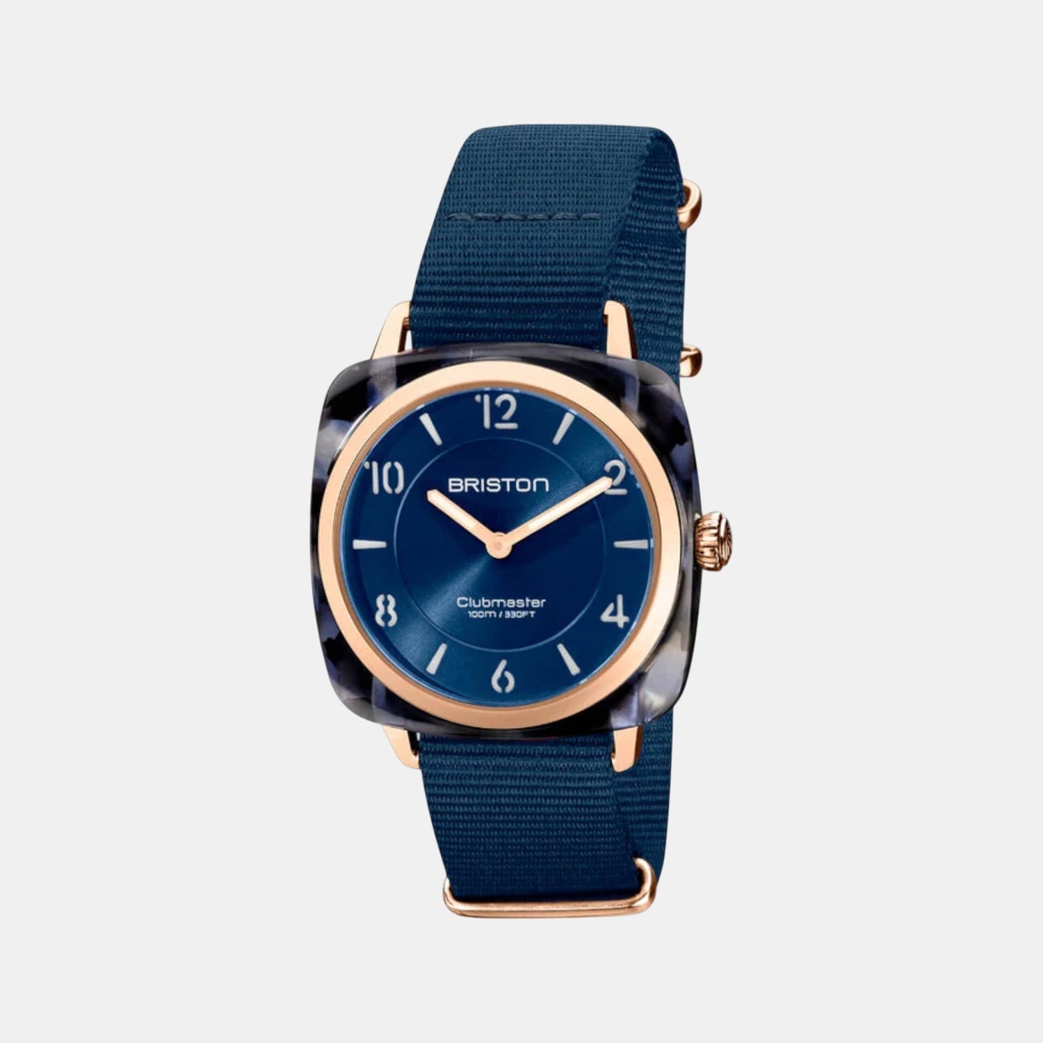 Clubmaster Chic Women Quartz Blue Dial Analog NATO Watch 21536.PRA.UB.33.NMB