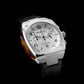 Men Quartz White Dial Chronograph Rubber Watch 22142.S.T.2.RB